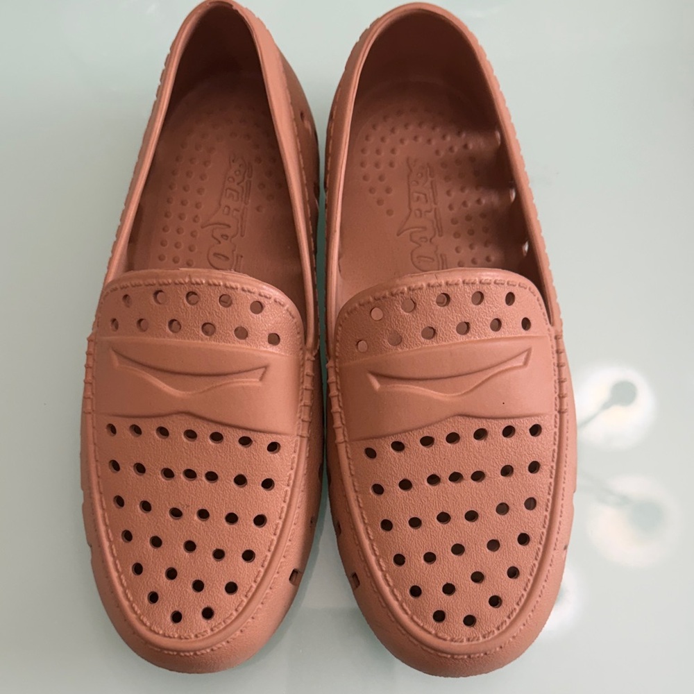 Kids Water Shoes Slip-On Loafers in Terracotta Pink
